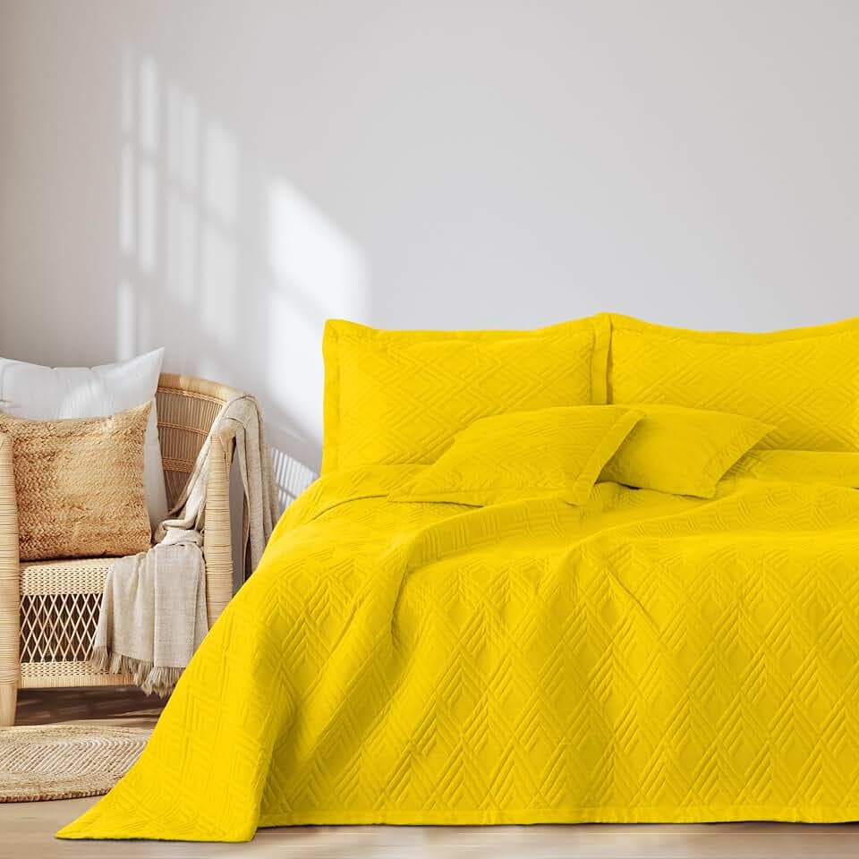 AmeliaHome Tagesdecke 200x220 cm Bettüberwürf zweiseitig Ultrasonic Ophelia