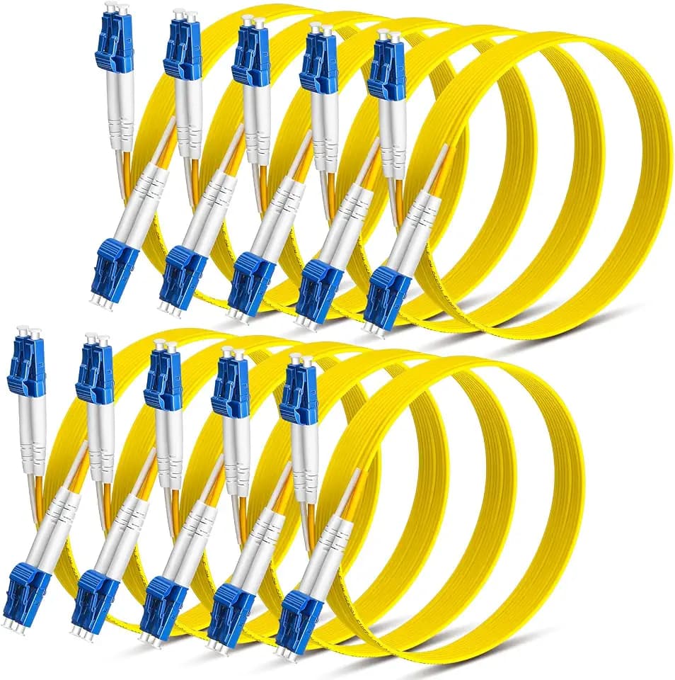 Threlaco 2 M/ 6.56 ft 10 Pack Lc to Lc Single Mode Fiber Cable Os2