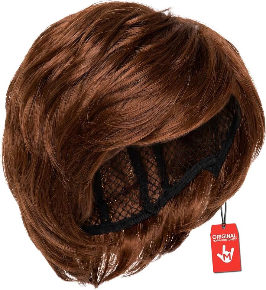 Fun Shack Perücke Herren Braun, Kurz, Perfekt für Fasching und Karneval, Männer Kostüm Accessoire, Einheitsgröße
