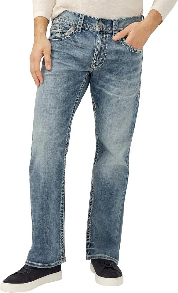 Silver Jeans Co. Men's Zac Relaxed Fit Straight Leg Jean - Legacy