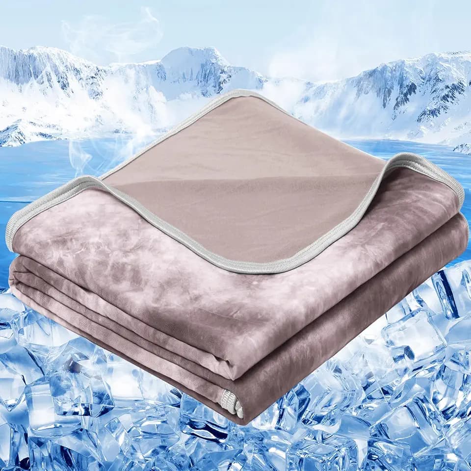 inhand Cooling Blanket King Size for Hot Sleepers (90"x108", Coffee)