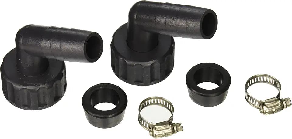 Active Aqua Chiller Fitting Kit, 1 in, Fits AACH50 Chiller, Black