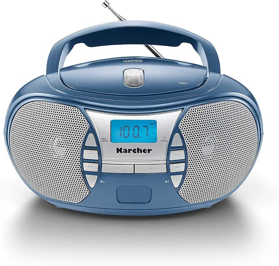 Karcher RR 5025-C - tragbares Radio mit CD-Player, UKW, AUX-In, Boombox