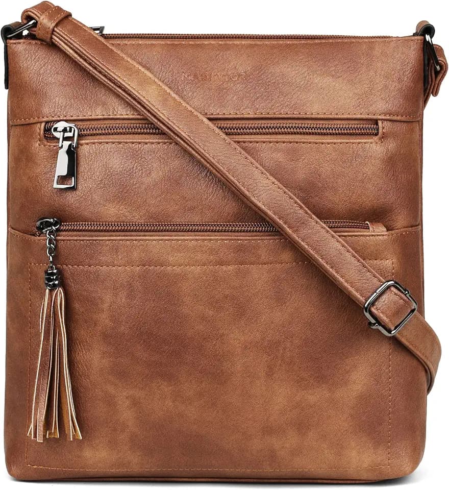 MASINTOR Crossbody Purses for Women, Multi Pocket Crossbody Bag