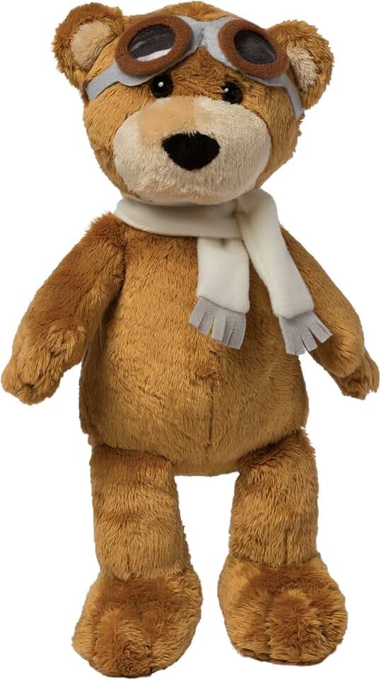 Manhattan Toy Aviator Teddy Bear Stuffed Animal Plush 12"