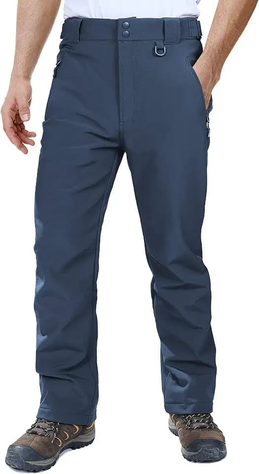 Outdoor Ventures Men's Fleece Lined Ski Snow Pants Waterproof Insulated