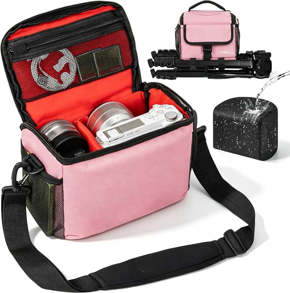 Camera Carrying Case, Camera Storage Bags Anti-Shock Crossbody Camera Case
