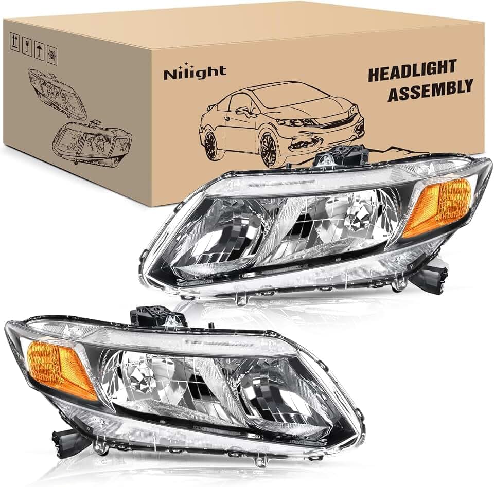 Nilight Headlight Assembly for Honda Civic Sedan 2012 2013 2014 2015