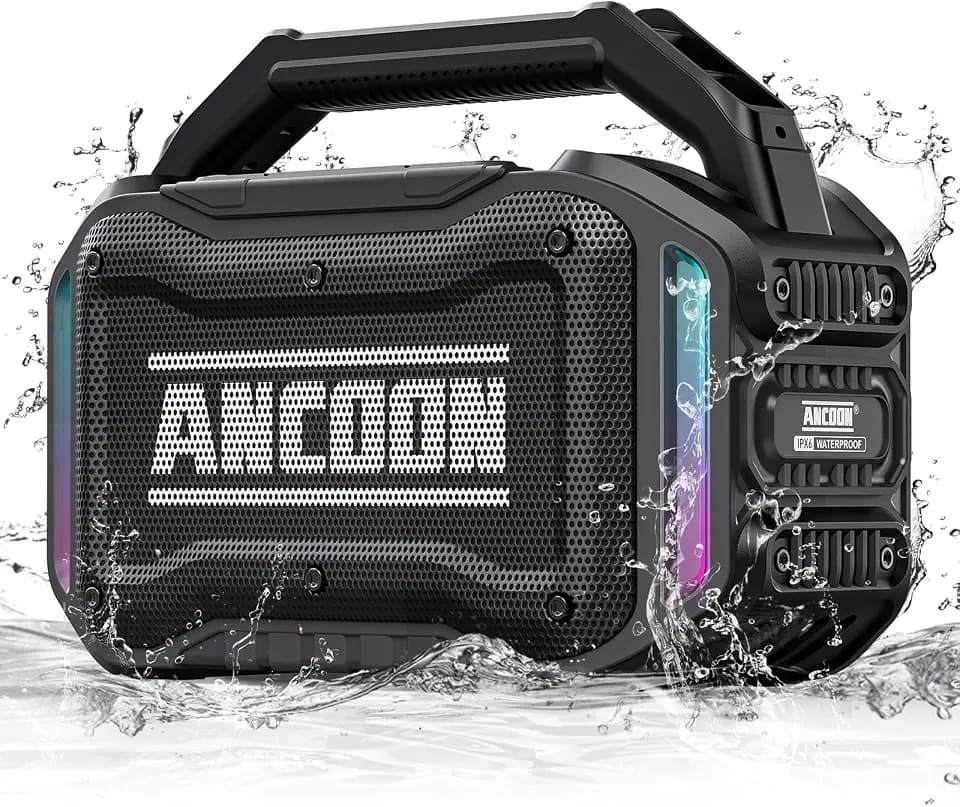 ANCOON Speakers Bluetooth Wireless: 80W(Peak) Loud Speaker with Bass