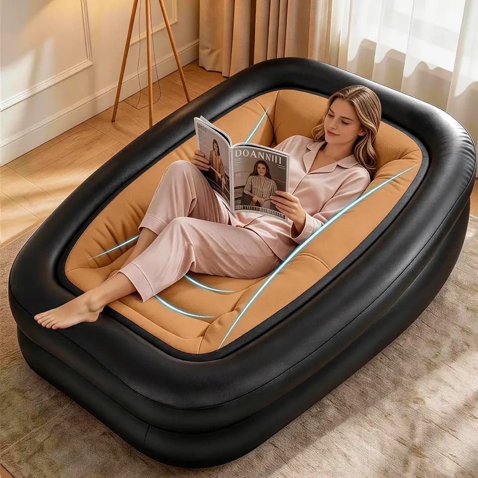 FluSing Blow Up Couch for Camping, Inflatable Chairs for Adults Heavy Duty