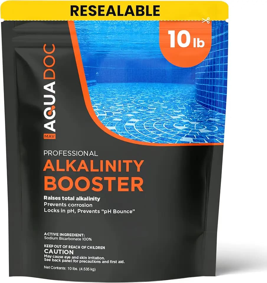AquaDoc Pool Alkalinity Increaser - Sodium Bicarbonate Alkalinity Up, 10 lb