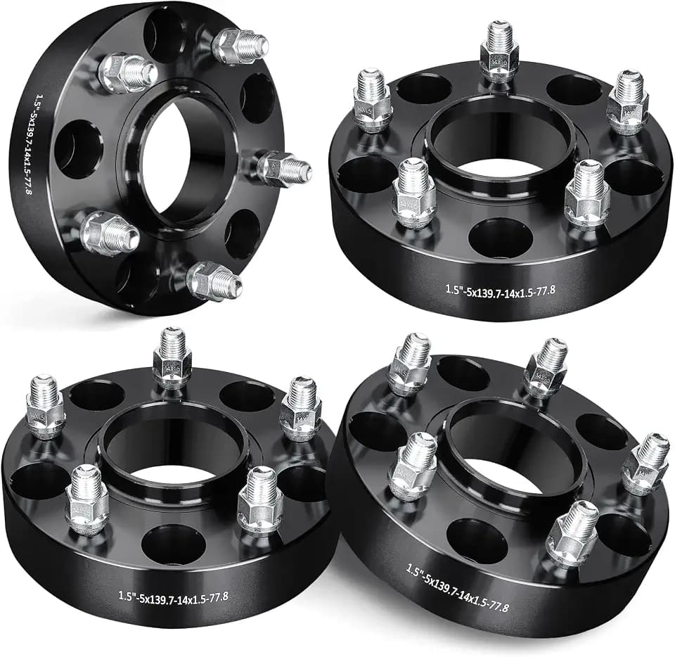 EVIL ENERGY 5x5.5 Wheel Spacers 1.5", 77.8 mm Bore Hubcentric M14x1.5 Studs