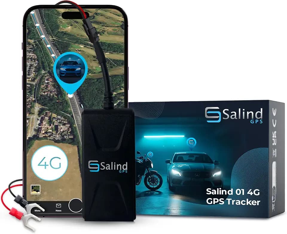 SALIND 4G Wired GPS Tracker for Motorbike, Real-time Vehicle Tracking
