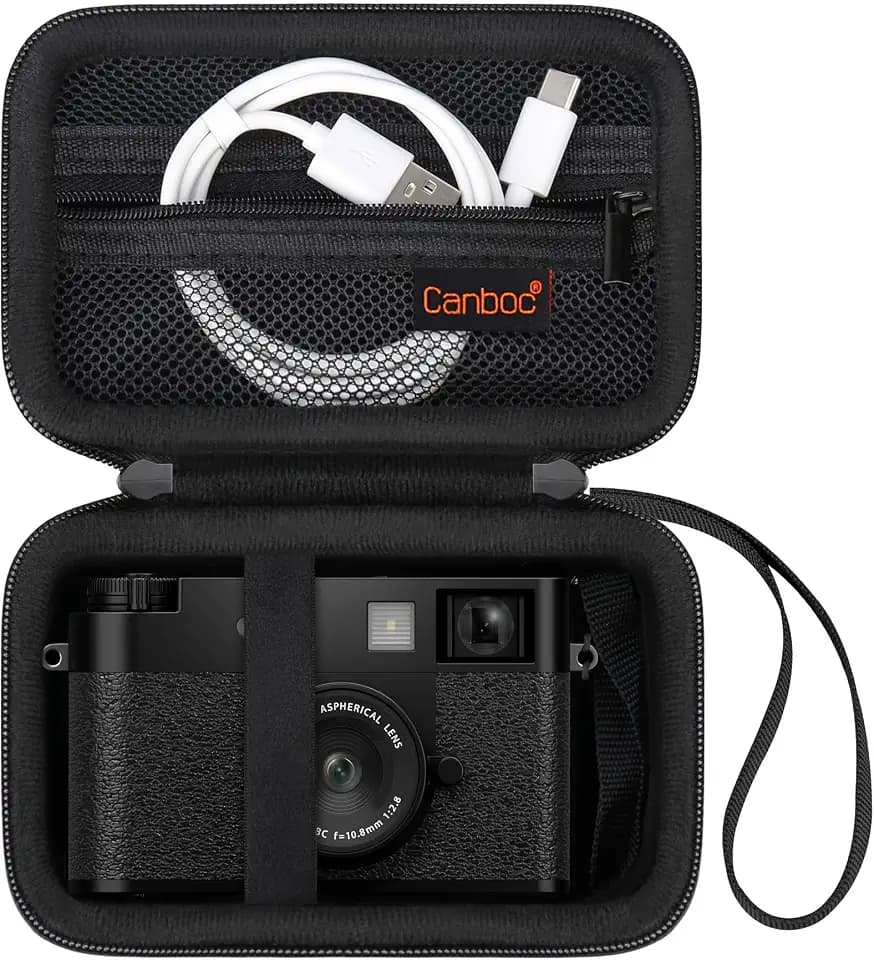 Canboc Carrying Case for FUJIFILM X Half Premium Compact Camera, Black