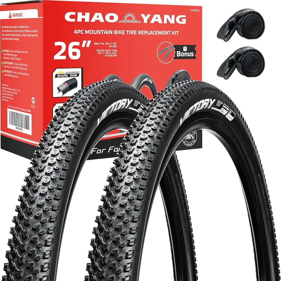 Chao YANG 26"×1.95 Bike Tire, Mountain Bike Tire Replacement Kit