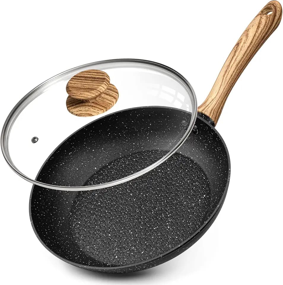 MICHELANGELO Bratpfanne 20 cm mit Deckel für Induktion, Antihaft