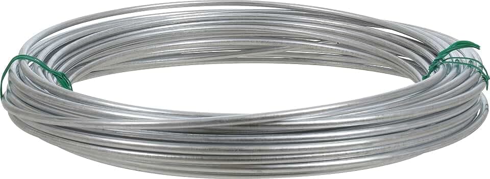 Hillman Utility Wire, 9 Gauge x 50ft, 1 Pack, Silver