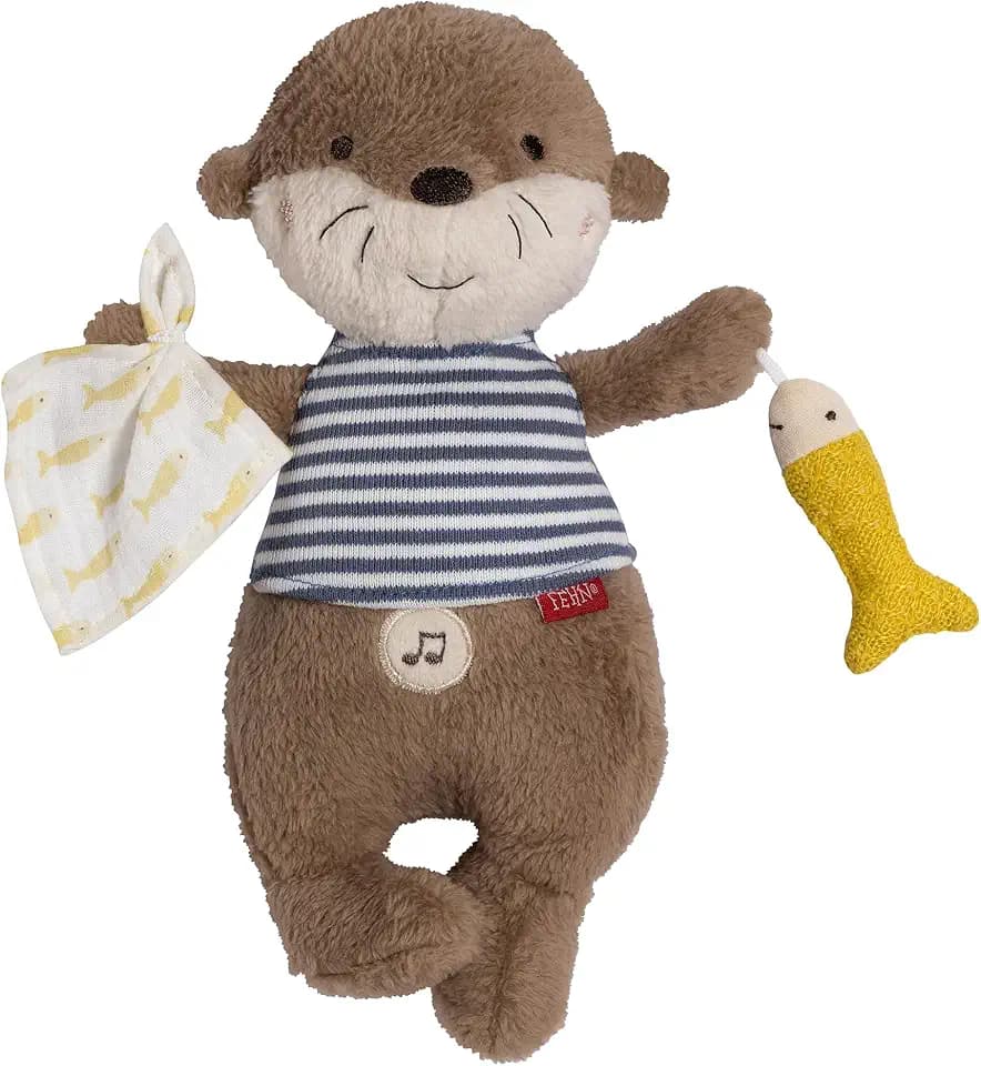 Fehn Einschlafhilfe Otter Theo – Kuscheltier mit Soundmodul & Cry-Sensor
