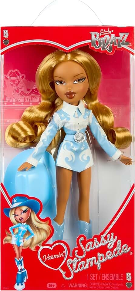 Bratz Sassy Stampede Yasmin – Sammler-Modepuppe – Puppe im Western-Cowgirl-Stil mit Outfit und Accessoires