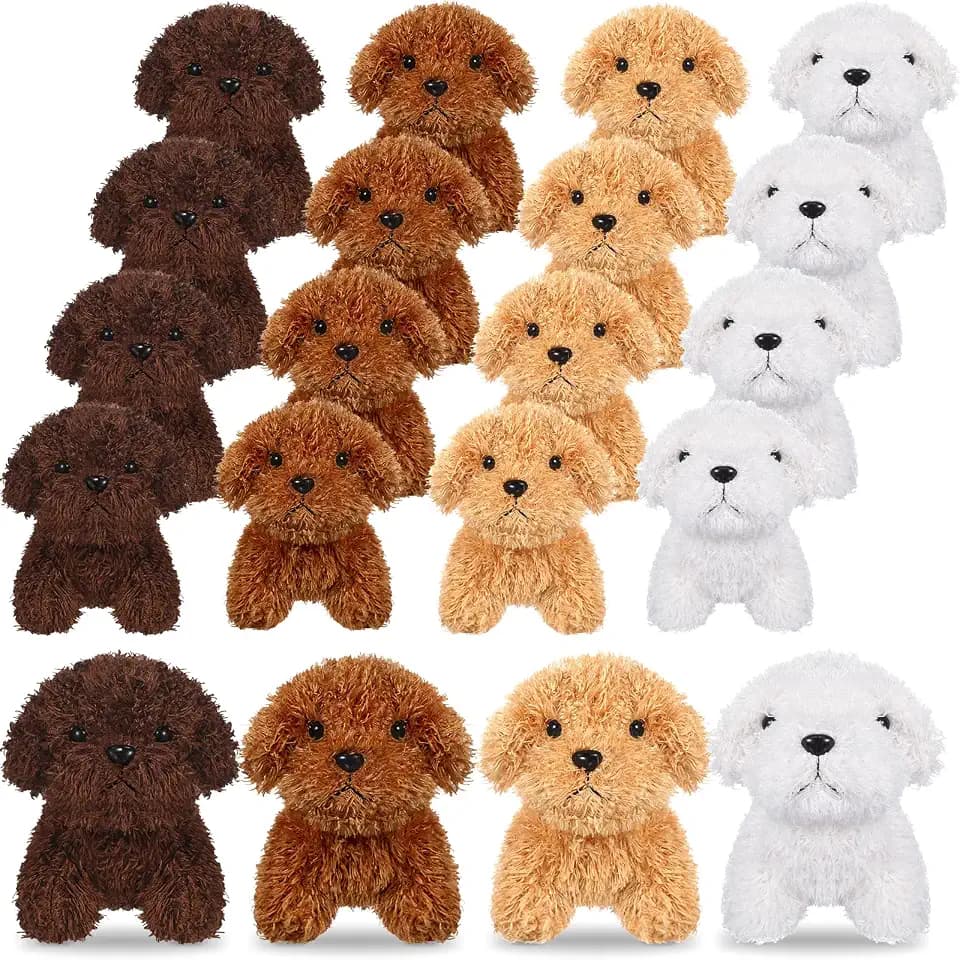 Sosation 20 Pcs Mini Dog Stuffed Animals Bulk, Adopt a Puppy Favors