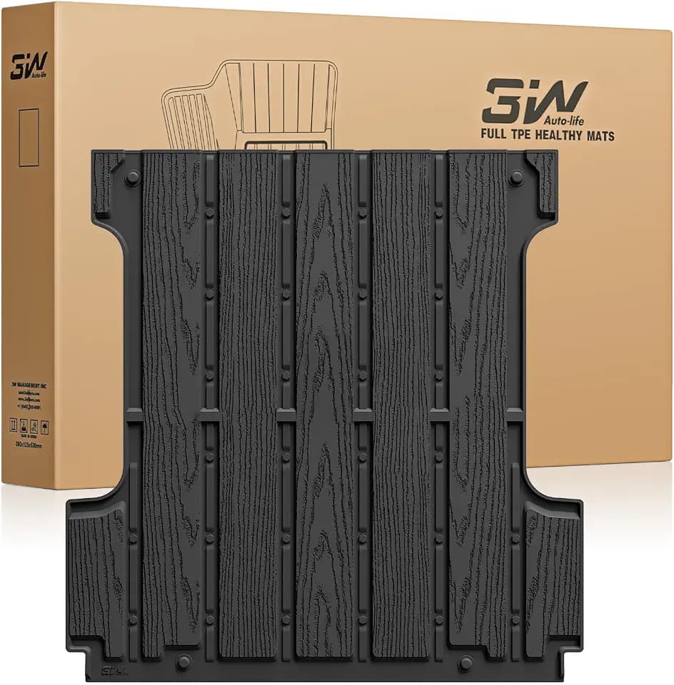 3W Truck Bed Mat 5.5FT for Ford F-150 2015-2026 & F-150 Lightning, TPE