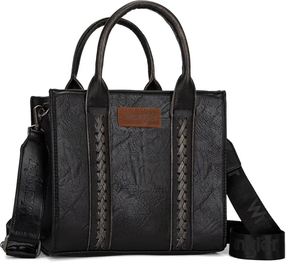Wrangler Tote Bag for Women Designer Satchel Handbags Top-handle Purses with Strap