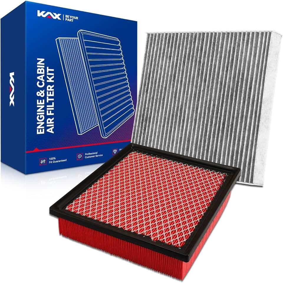 KAX CA10755 CF11183 Engine & Cabin Air Filter for Jeep, Dodge
