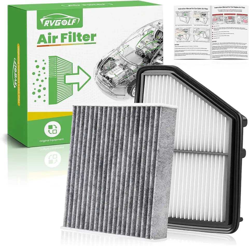 Engine+Cabin Air Filter Fit for 2016-2026 Civic(2.0L), 2023-2026 HR-V(2.0L)