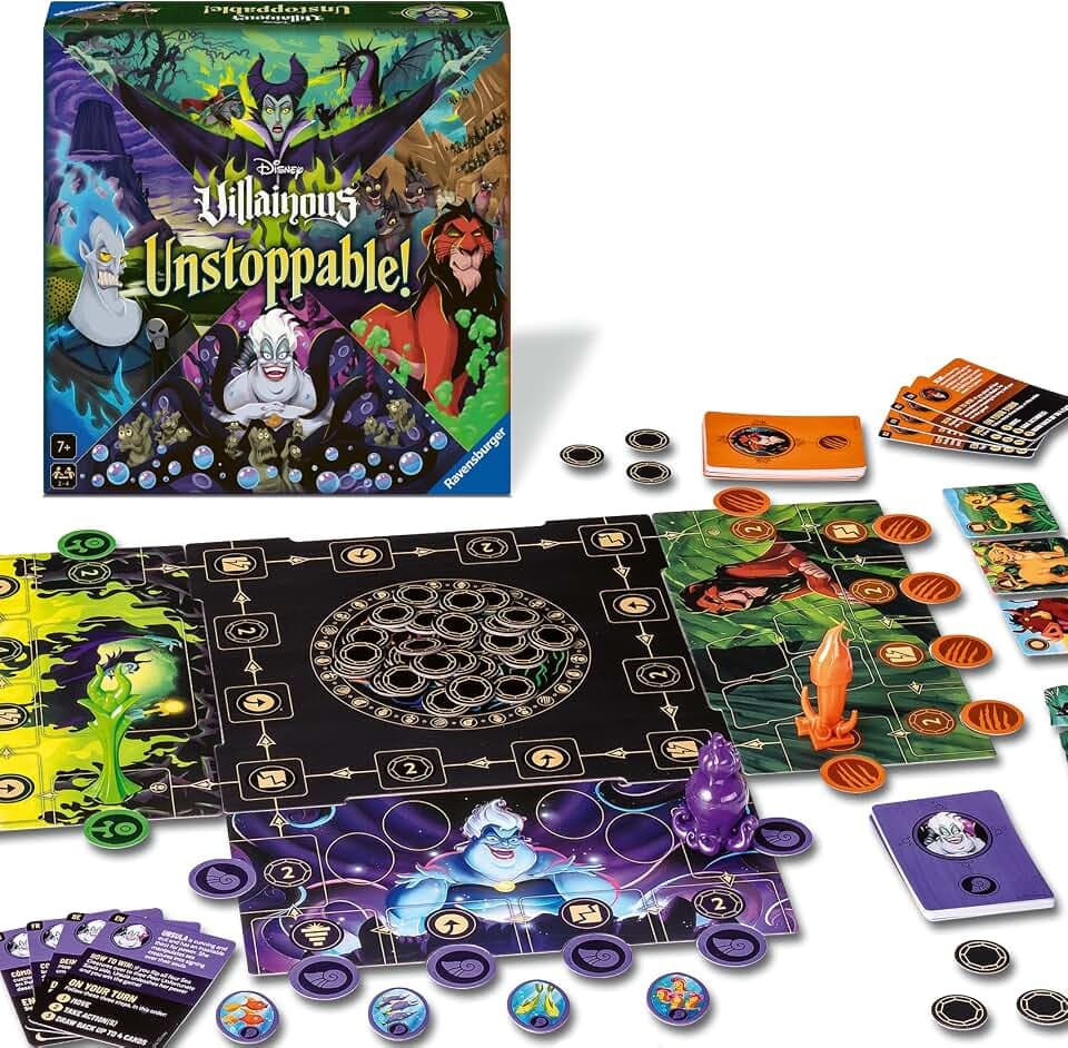 Ravensburger Disney Villainous Game – Unstoppable Strategy Family Board Games for Adults & Kids Age 7 Years Up - 2 to 4 Players