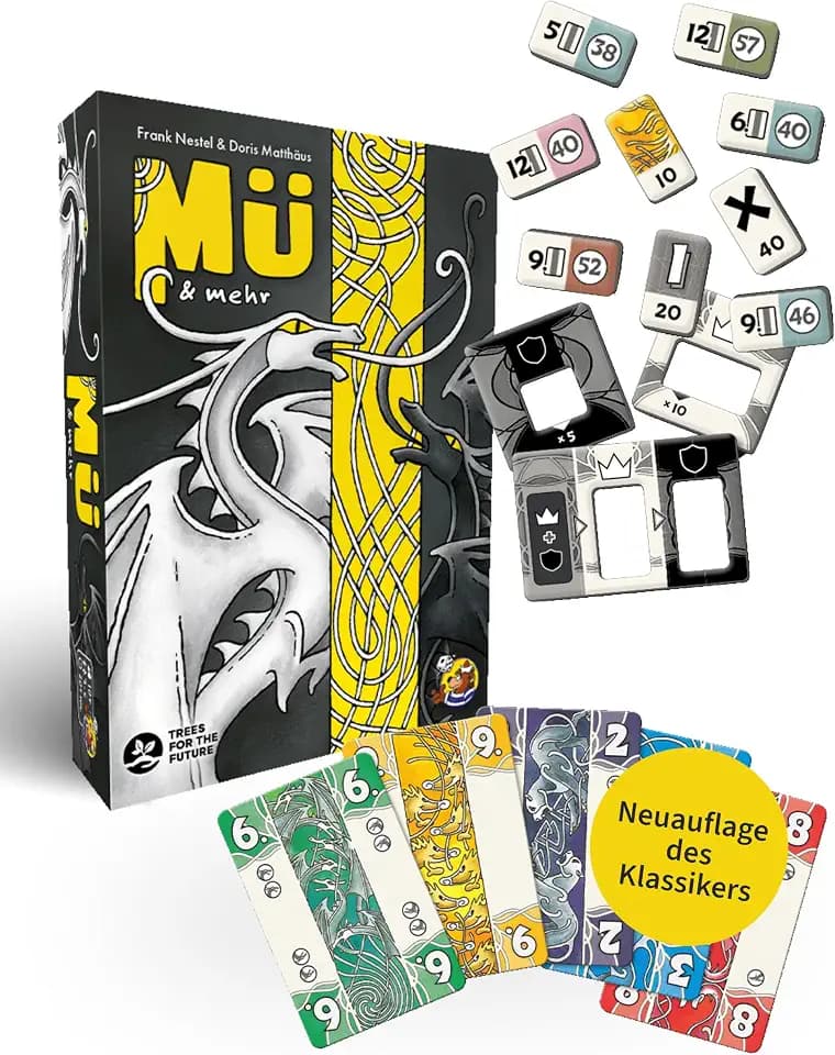 HeidelBär Games - Mü & Mehr - Kartenspiel Stichspiel - Familienspiel - Deutsch - 3-6 Personen - ab 10 Jahren