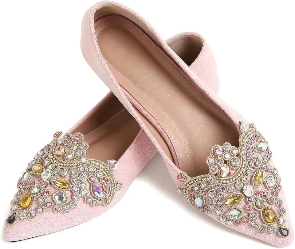 Flats for Women Comfort Slip on Ballet Flat Dress Shoe