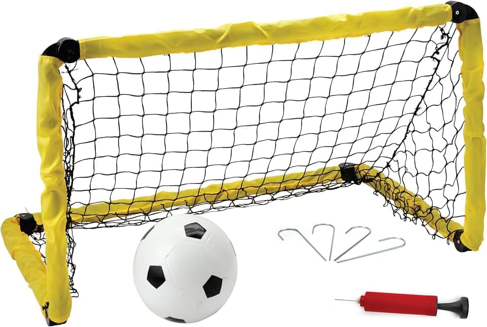 Kidoozie - B*Active - Fold 'n Go Soccer Goal Set - Outdoor Game for Kids