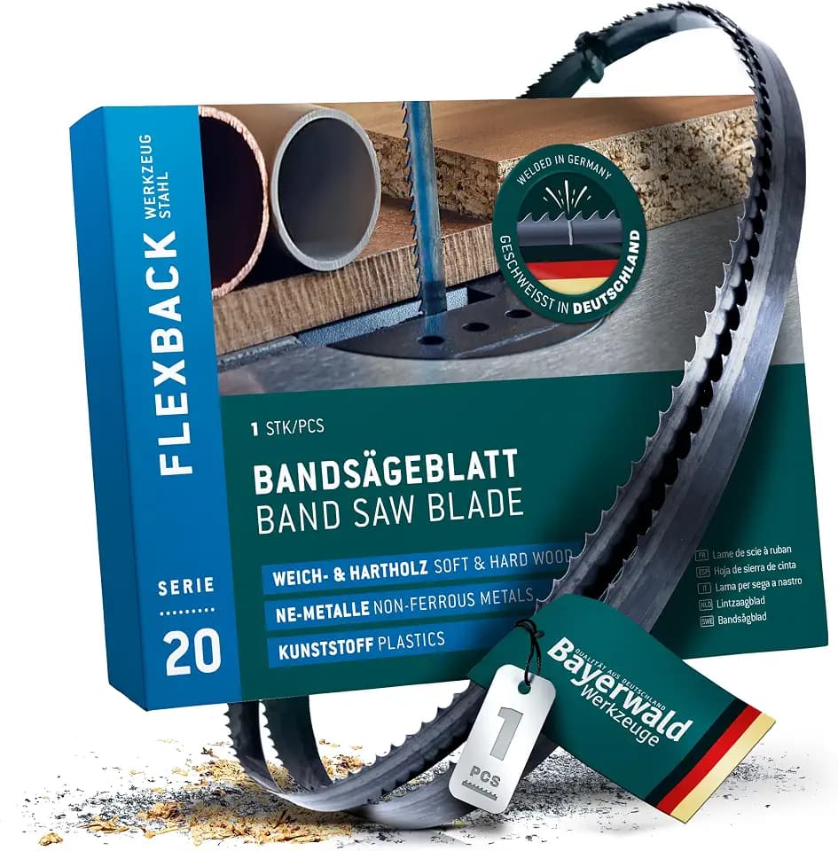 Bayerwald Werkzeugstahl Bandsägeblatt - 2240 x 16 x 0.5 x 4 / Holz, NE-Metalle, Kunststoff, dünne Bleche/Sägeband passend für Elektra Beckum uvm.