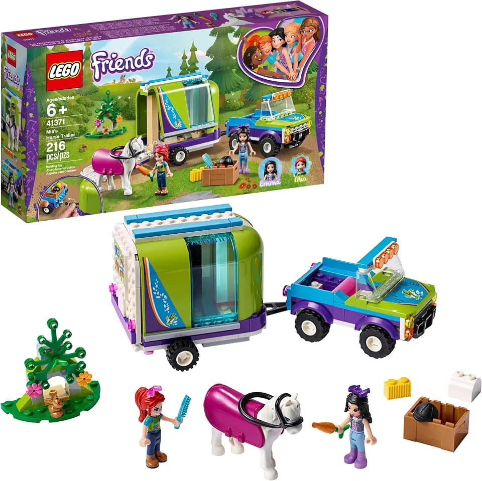 Lego Friends 41371 - Mias 4x4 mit Pferdeanhänger, Neu 2019 (216 Teile)