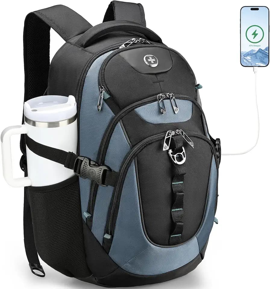 Swissdigital Design Travel Backpack for Men with USB Charging Port SD803-16