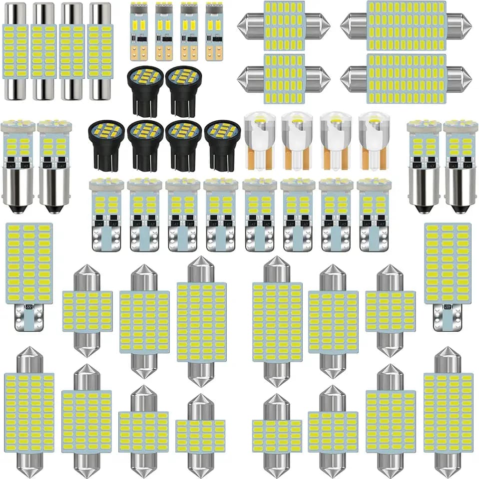 50-Pack LED Interior Light Kit Map Dome Bulb for Car Truck Vehicle