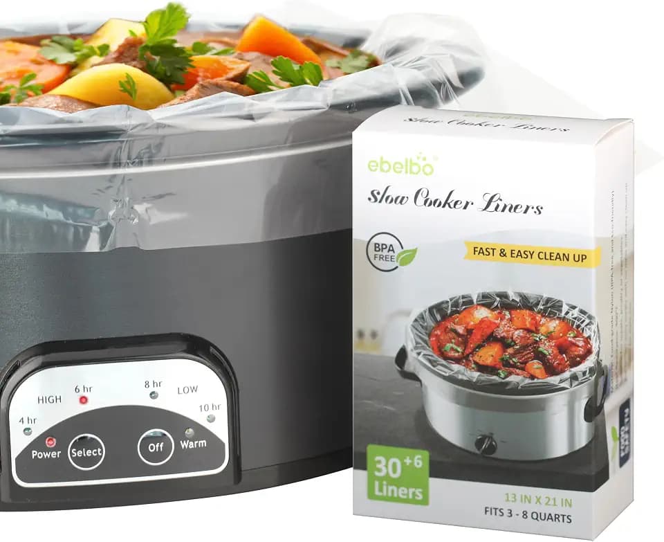 13"x21" Large Size Slow Cooker Liners 36 Count, BPA-Free