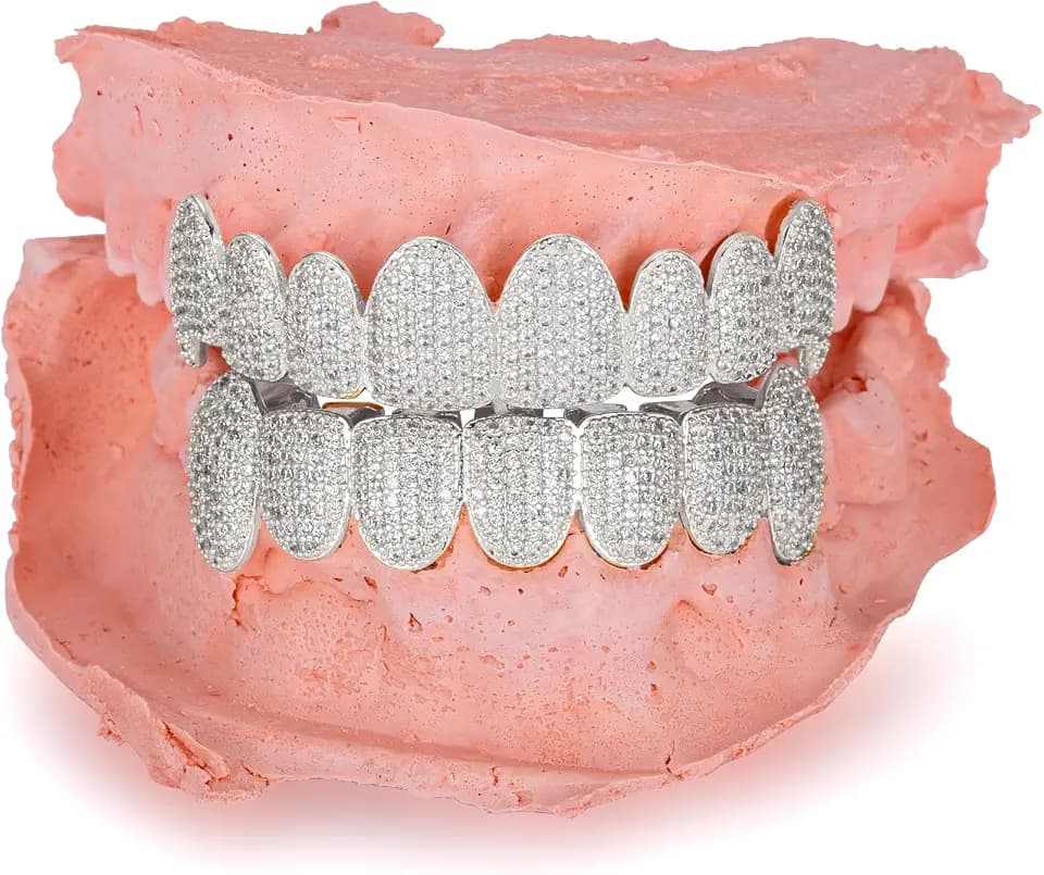 Grillz - Gold/Silver 6-8 Teeth Grills for Men and Women
