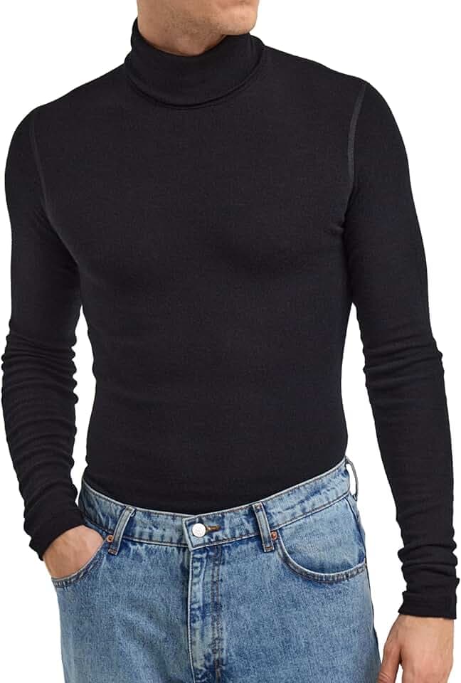Dilling Herren Rollkragenshirt aus Merinowolle