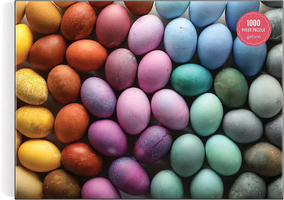 Galison - Prismatic Eggs 1000 Piece Jigsaw Puzzle for Adults
