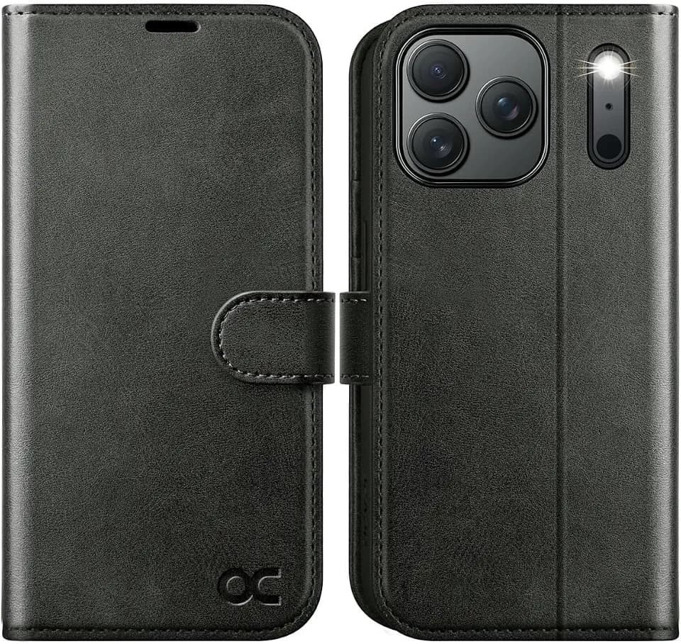 OCASE for iPhone 18 Pro/ 17 Pro Wallet Case, Card Holder, Graphite