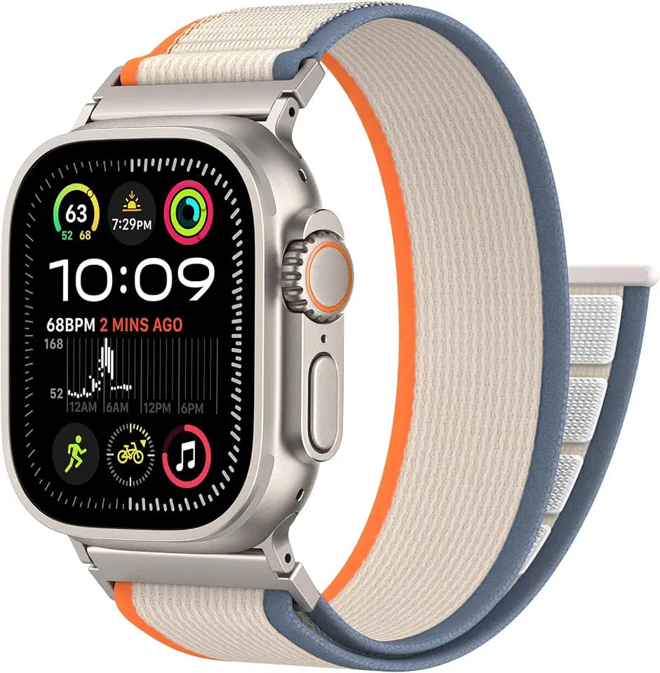 Trail Loop Nylon Sport Band for Apple Watch Ultra 4 3 2 1 Band for Men