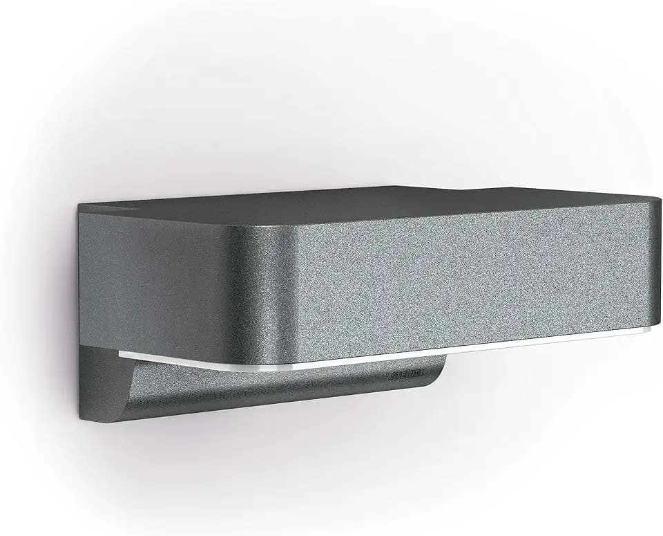 Steinel Außenleuchte L 800 SC, 7,5 W, LED Wandlampe Connect, 160° iHF-Bewegungsmelder, vernetzbar, per App bedienbar, Anthrazit