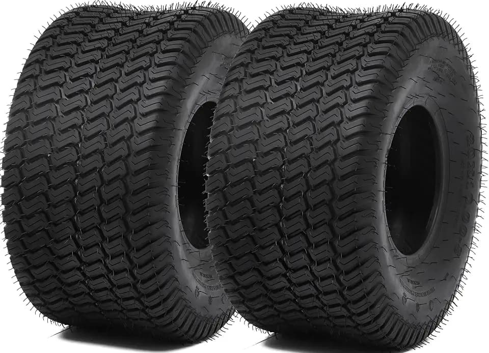 YITAMOTOR 20x10.00-8 Lawn Mower Tires, 4 Ply Tubeless Tractor Turf Tire
