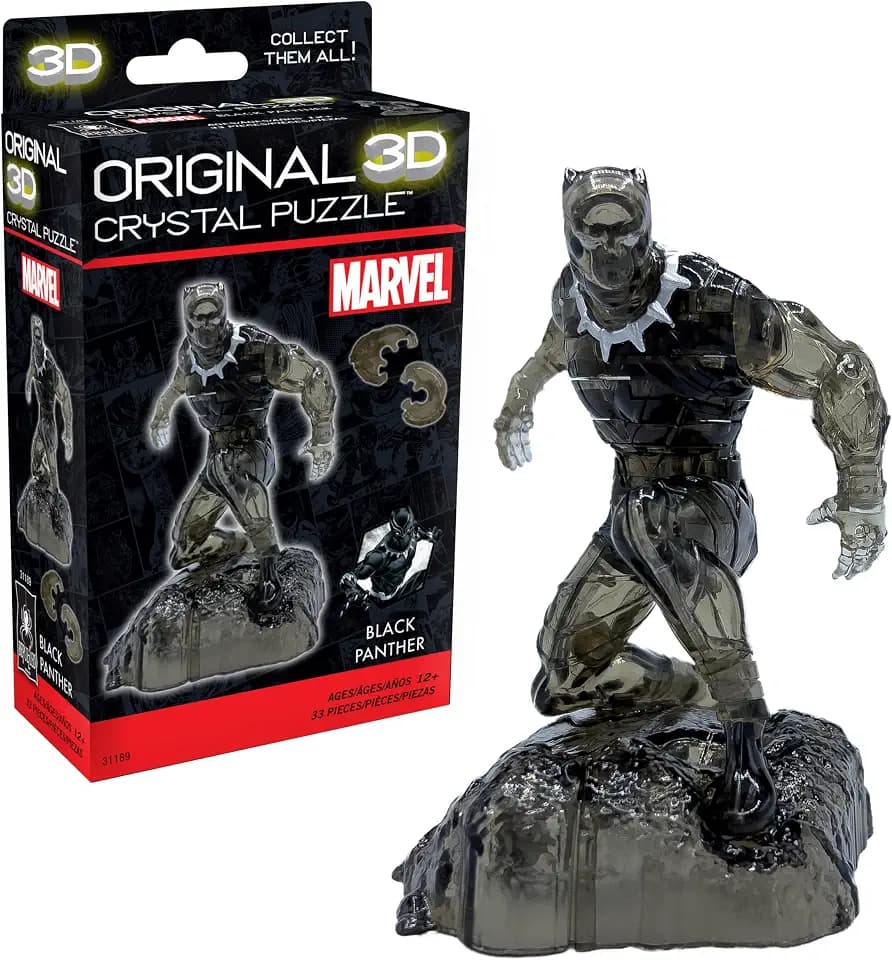 Marvel Black Panther Crystal 3D Puzzle, 33-Pc, Ages 12+