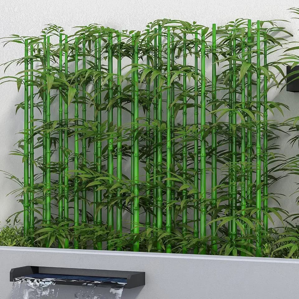 Artificial Bamboo Tree 5ft Fake Bamboo Privacy Screen Plants 10Pack