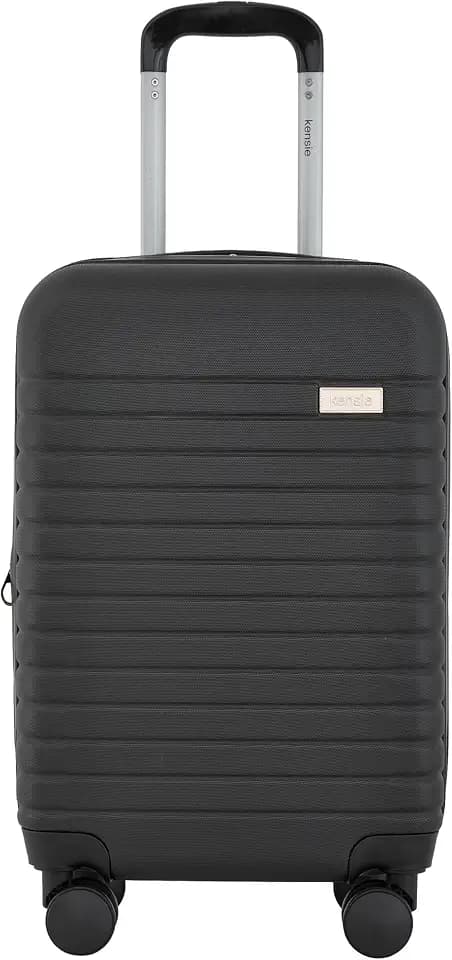 kensie 22" Graceful Hardside Carry-On Luggage, Black