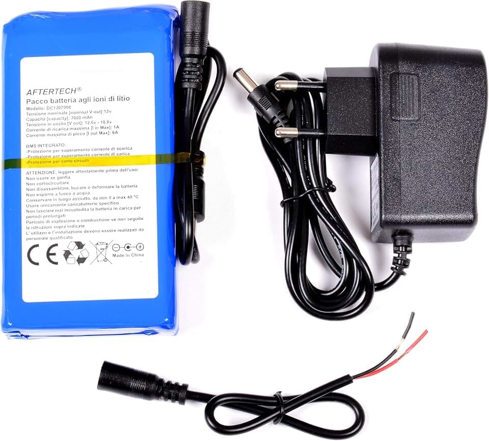 AFTERTECH Akku-Pack 12 V 7000 mAh 7 Ah 84 Wh Lithium-Akku 3s1p 130 x 65 x 24 mm F2D4