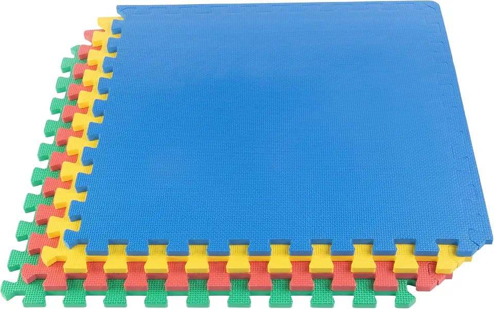 Stalwart EVA Foam Mat Tiles, Multicolor, 4-Pack