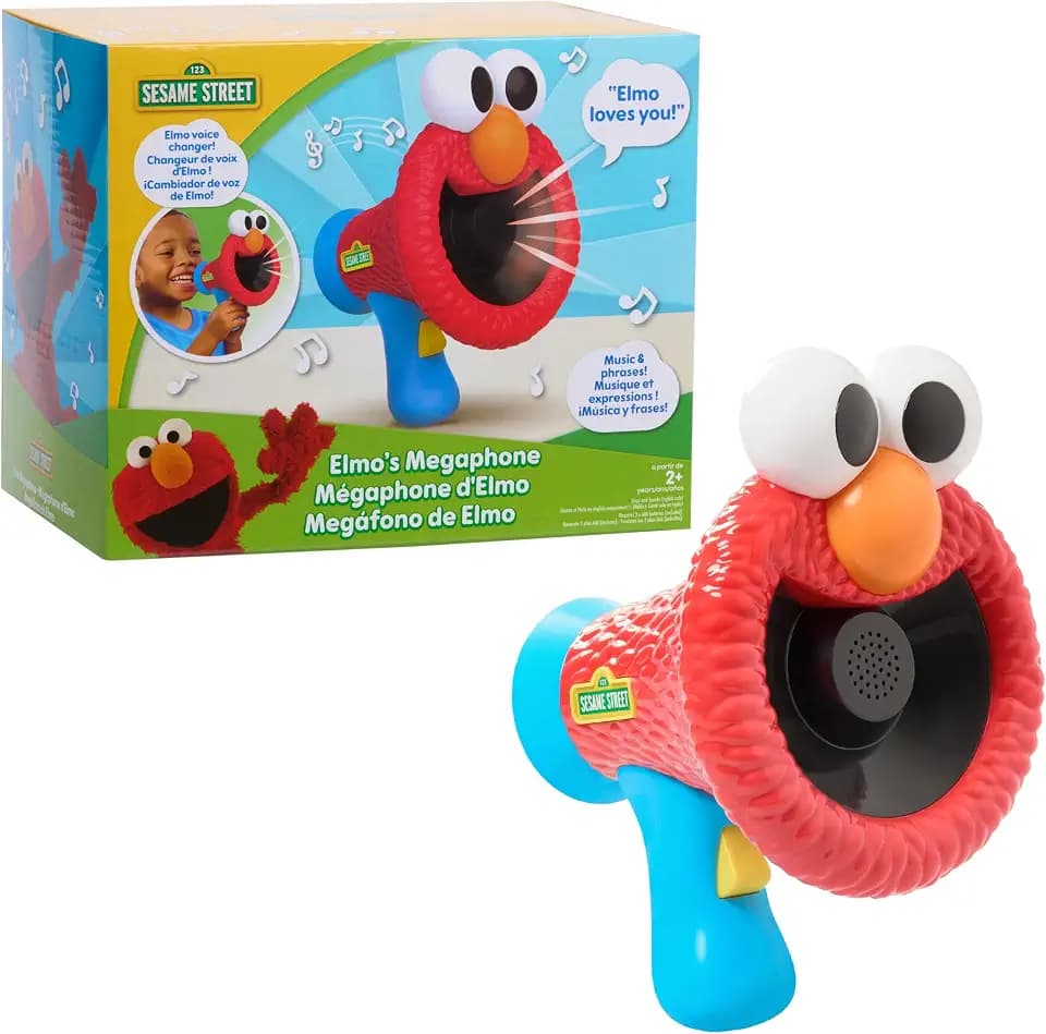 Sesame Street Elmo’s Megaphone Voice-Changing Toy, Talk Like Elmo